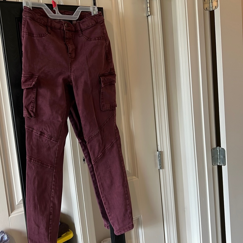 High rise jegging cargo pants